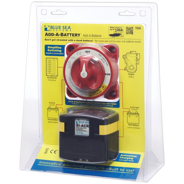 Blue Sea Systems 7650-BSS Add-A-Battery Kit -120A